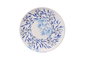 Hermia Set de 6 Platos de Servicio de Cerámica en Azul, Blanco y Aqua, 25.5 x 25.5 x 2.5 Pulgadas
